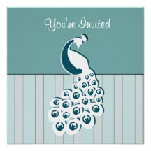 Peacock Invitation