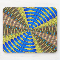 Peacock Kaleidoscope #1 mousepads