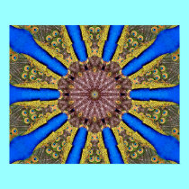 Peacock Kaleidoscope #2 posters by Artists4God Peacock Kaleidoscope #2 posters