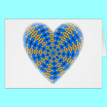 Peacock Kaleidoscope Heart cards by Artists4God Peacock Kaleidoscope Heart cards