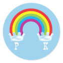 Peacock King Rainbow Sticker