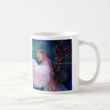 Peacock Lady's Wings of Duality Coffee Mugs