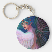 Peacock Lady's Wings of Duality Keychains
