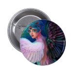 Peacock Lady's Wings of Duality Pin