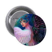 Peacock Lady's Wings of Duality buttons