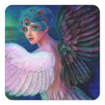 Peacock Lady's Wings of Duality Stickers