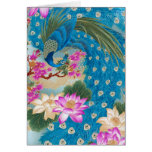 Peacock Lotus Card