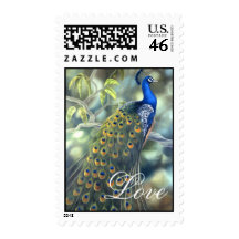 Peacock Love Stamp