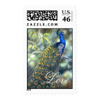 Peacock Love Stamp stamp