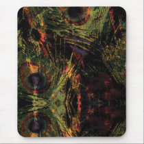 Peacock Marble Mousepad