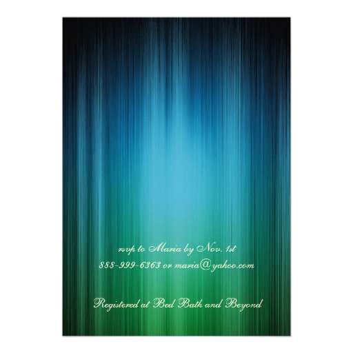 Peacock Masquerade Bridal Shower Invitation