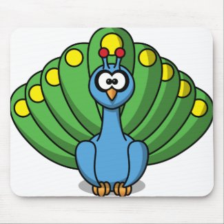 Peacock mousepad