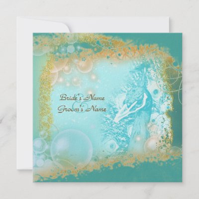 Peacock n aqua wedding theme Create your own Custom Invitations by 