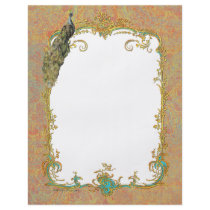 Peacock n Paisley Ornate Art Print Cards Flyers