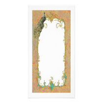 Peacock n Paisley Ornate Art Print Cards Picture Card
