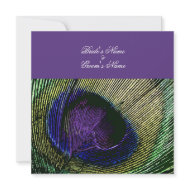 Peacock n purple wedding theme - Create your own invitation