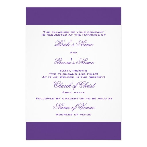 Peacock n purple wedding theme - Create your own Personalized Announcements