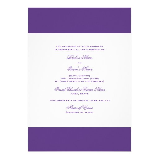 Peacock n purple wedding theme - Create your own Personalized Invitations