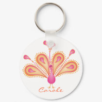 Peacock of a Different Color keychains by trennea Peacock of a Different Color keychains