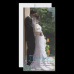 Peacock Paisley Wedding Thank You Photo Cards