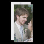 Peacock Paisley Wedding Thank You Photo Cards