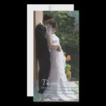 Peacock Paisley Wedding Thank You Photo Cards