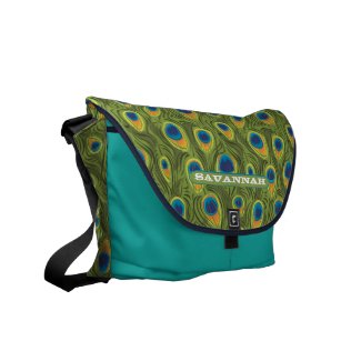 Peacock Pattern You Choose Colors rickshawmessengerbag