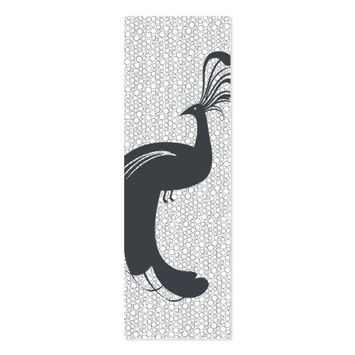 PEACOCK & PEBBLES Slim Business Card (front side)