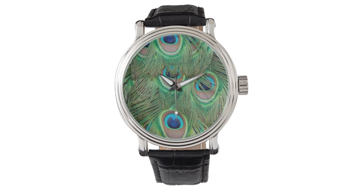 Peacock plumage watches Zazzle