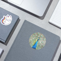 Peacock Plummage Sticker