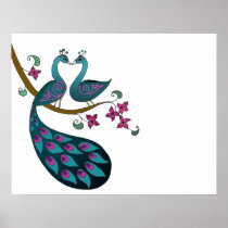 Peacock Poster - Guest signature
