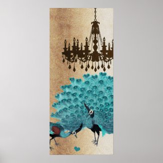 Peacock Roaring 20's Wedding Poster