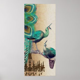Peacock Roaring 20's Wedding Poster