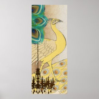 Peacock Roaring 20's Wedding Poster
