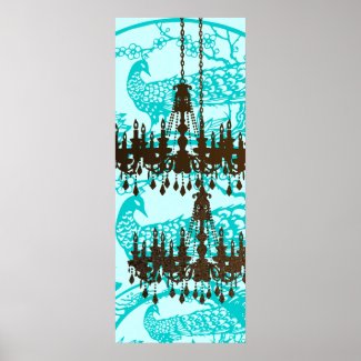 Peacock Roaring 20's Wedding Poster