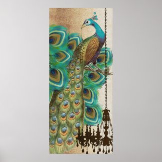Peacock Roaring 20's Wedding Poster