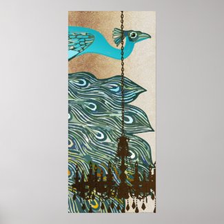 Peacock Roaring 20's Wedding Poster