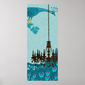 Peacock Roaring 20's Wedding Poster