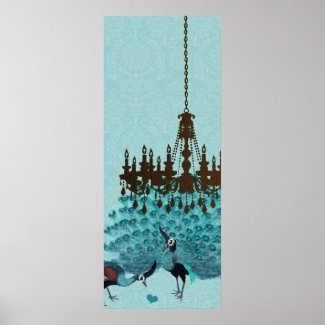 Peacock Roaring 20's Wedding Poster