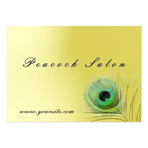 Peacock Salon Business Card
