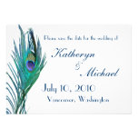 Peacock Save the Date Announcement