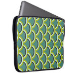 Peacock Scales Deco Graphic Laptop Sleeve