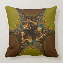 Peacock Star Fractal Lace Big Cushion Pillow pillows