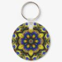 Peacock Star Keychain