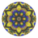 Peacock Star Sticker