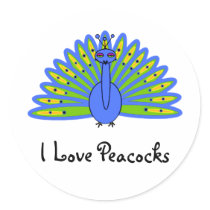 Peacock stickers
