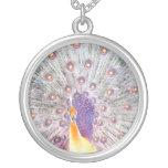 Peacock Tail and Head Inverted Colours Photo Custom Jewelry