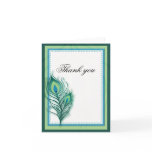 Peacock thank you cards