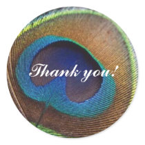 Peacock Thank You Sticker by alisonjanel Peacock Thank You Sticker