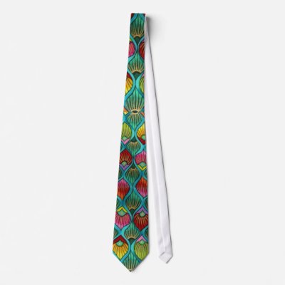 Peacock TRENDY GIRL Necktie by dizzypixels